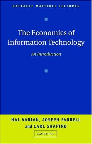 Couverture : The economics of information technology