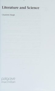 Couverture : Literature and science
