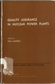 Couverture : Quality assurance in nuclear power plants