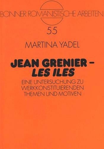 Couverture : Jean Grenier, Les îles