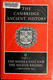 Couverture : History of the Middle East and the Aegean region c. 1380-1000 B.C.