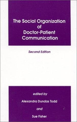 Couverture : The Social organization of doctor-patient communication