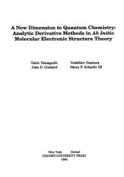 Couverture : A New dimension to quantum chemistry