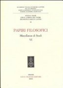 Couverture : Papiri filosofici