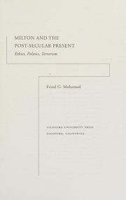 Couverture : Milton and the post-secular present