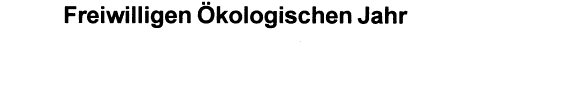Couverture : Abschlussbericht zum Freiwilligen Ökologischen Jahr
