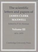 Couverture : The scientificletters and papers of James Clerk Maxwell.