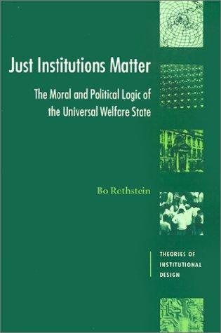 Couverture : Just institutions matter
