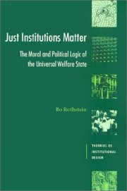 Couverture : Just institutions matter