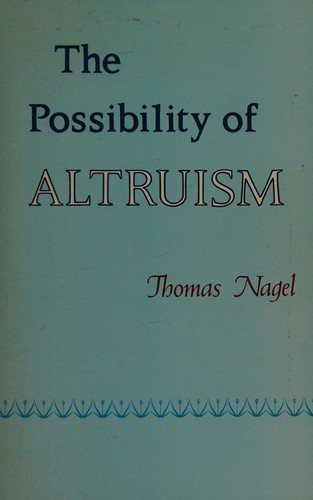 Couverture : Possibility of Altruism
