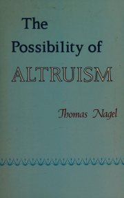 Couverture : Possibility of Altruism