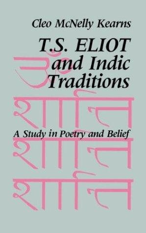 Couverture : T.S. Eliot and Indic traditions