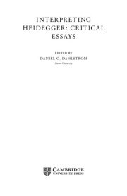 Couverture : Interpreting Heidegger
