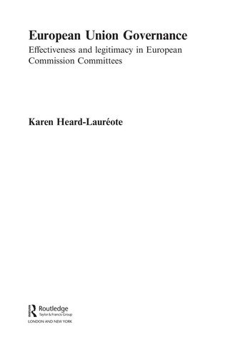 Couverture : European Union Governance
