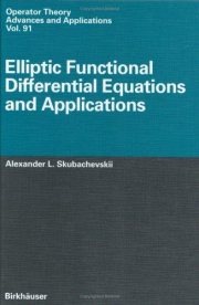 Couverture : Elliptic functional differential equations and applications