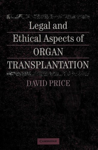 Couverture : Legal and ethical aspects of organ transplantation