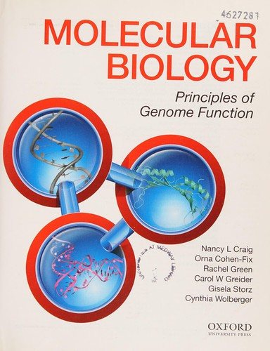 Couverture : Molecular biology