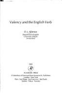 Couverture : Valency and the English verb