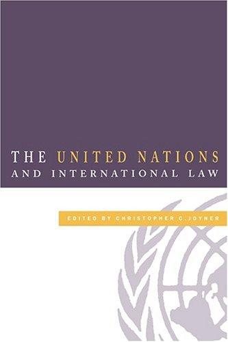 Couverture : The United Nations and international law