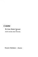 Couverture : Colette