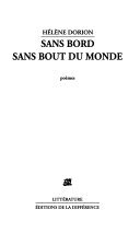 Couverture : Sans bord, sans bout du monde