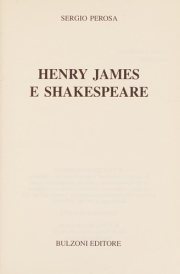 Couverture : Henry James e Shakespeare