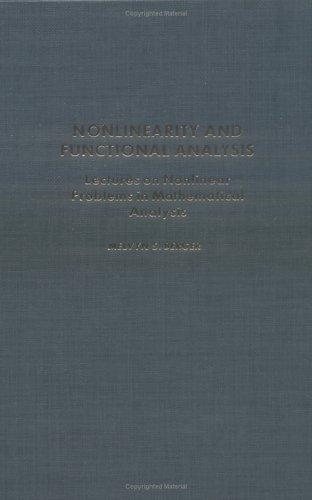 Couverture : Nonlinearity and functional analysis