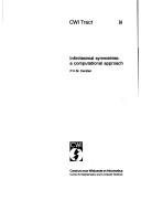 Couverture : Infinitesimal symmetries
