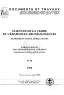 Couverture : Sciences de la terre et céramiques archéologiques