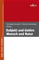 Couverture : Subjekt und Gehirn, Mensch und Natur