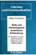 Couverture : Rolle und industriegesellschaftliche Entwicklung