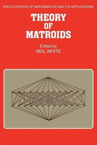 Couverture : Theory of matroids