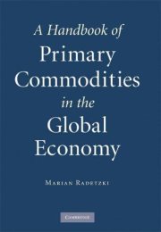 Couverture : A Handbook of Primary Commodities in the Global Economy