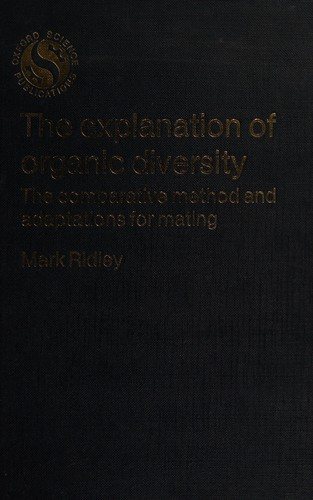 Couverture : The explanation of organic diversity