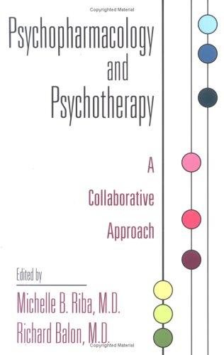 Couverture : Psychopharmacology and psychotherapy