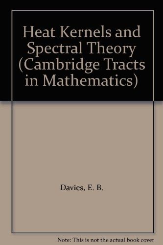 Couverture : Heat kernels and spectral theory