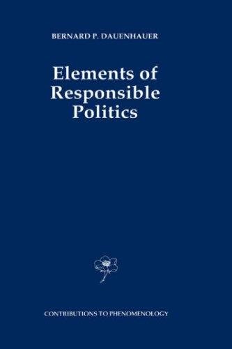 Couverture : Elements of responsible politics