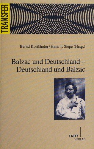 Couverture : Balzac und Deutschland, Deutschland und Balzac