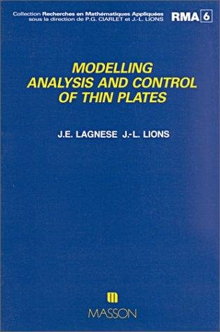 Couverture : Modelling analysis and control of thin plates