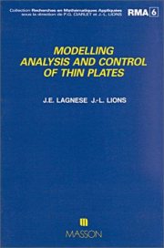 Couverture : Modelling analysis and control of thin plates