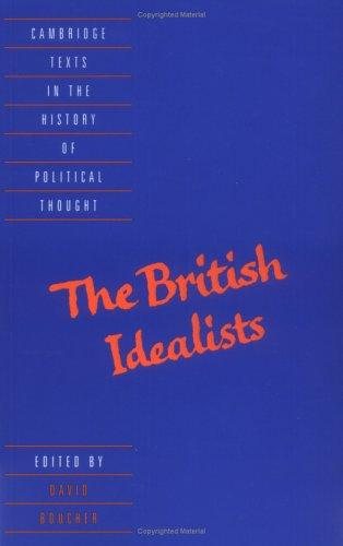 Couverture : The British idealists
