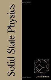 Couverture : Solid state physics