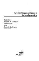 Couverture : Acyclic organonitrogen stereodynamics