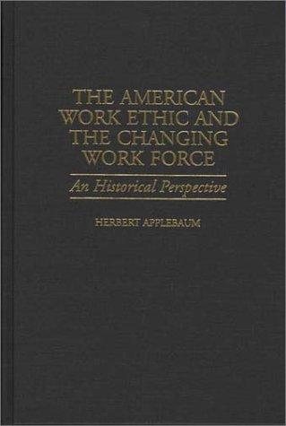 Couverture : The American work ethic and the changing work force