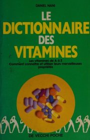 Couverture : Le dictionnaire des vitamines