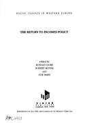 Couverture : The Return to incomes policy