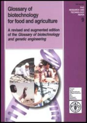 Couverture : Glossary of biotechnology for food and agriculture