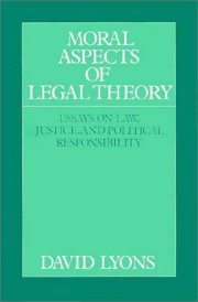 Couverture : Moral aspects of legal theory
