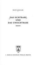 Couverture : Das Sichtbare und das Unsichtbare