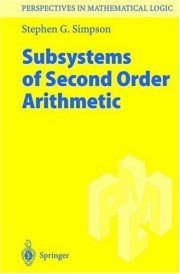 Couverture : Subsystems of second order arithmetic